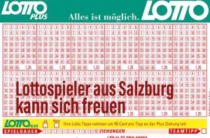 Ein Lottospieler in Salzburg konnte sich zum Jahresanfang freuen...
