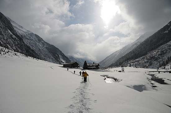 Wintererlebnis im Krimmler Achental ©Nationalpark Hohe Tauern